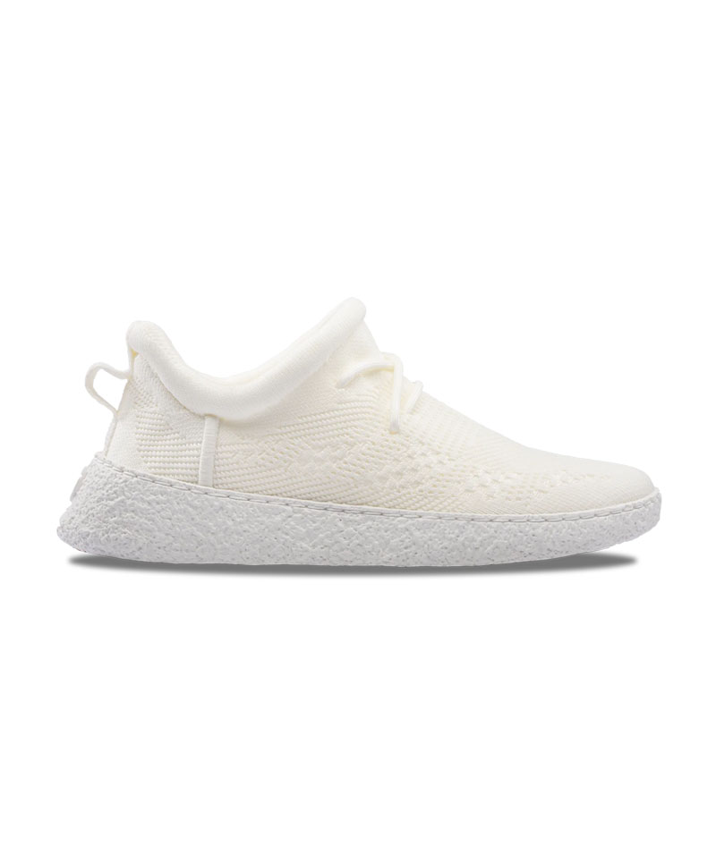 White sneakers side view.