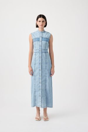 Ethel Dress Broken Blue
