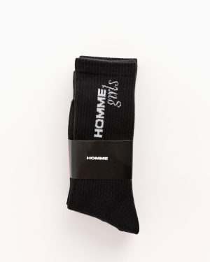 3 pack socks in black 1