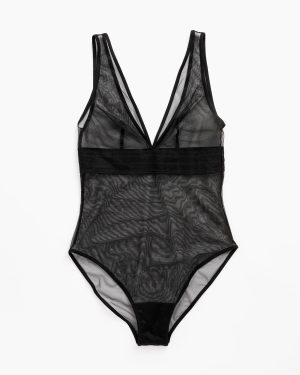 bare soft cup bodysuit in black 1