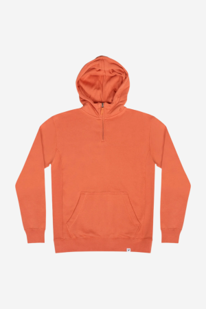 birling quarter zip hoodie made from organic cotton 1