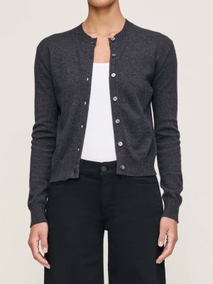 brinn cardigan charcoal grey 1