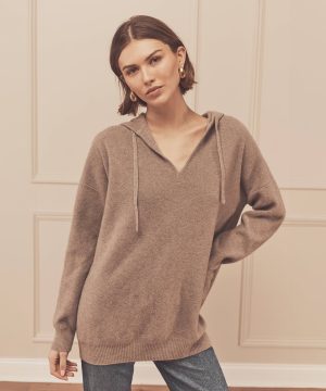 cashmino tunic hoodie 1