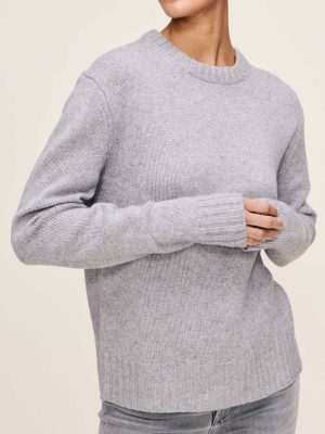 crewneck women sweater ashen 1