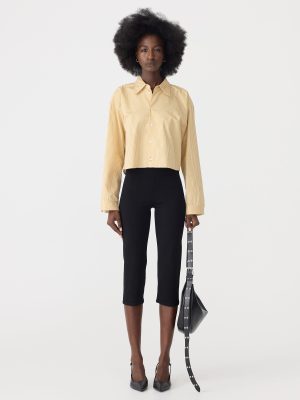 cropped boxy stripe shirt 1