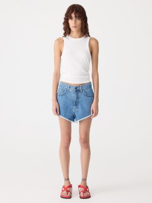 cut off denim short 1