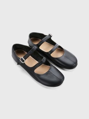 double strap ballerina flat 1