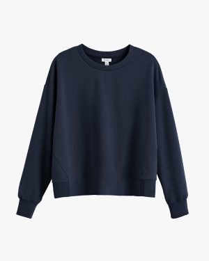 fleece cropped sweatshirt 1