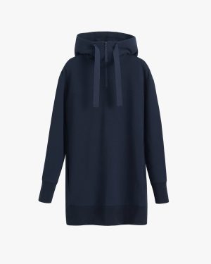 fleece long hoodie 1