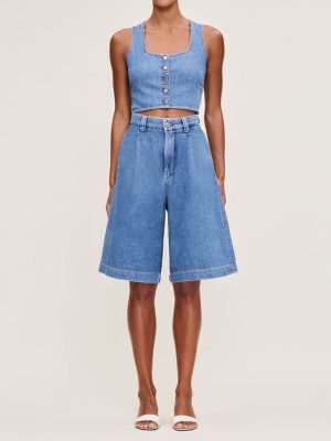 hepburn jean short high rise pleated 125 great falls 1