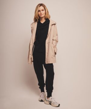 hooded raincoat with removable lining 1
