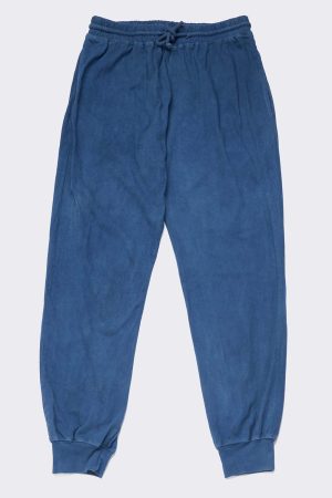 indigo dyed womens organic jogger pants 1
