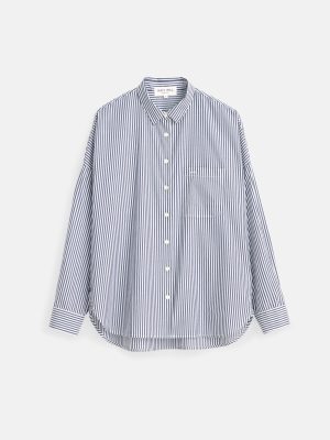 jo shirt in striped cotton poplin 1