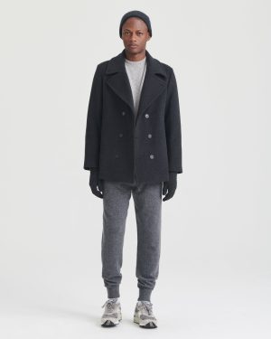 luxe wool double breasted coat 1