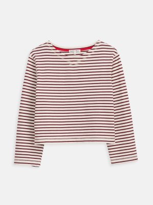 marseille boatneck striped tee in cotton 1