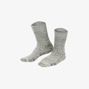 mouline socks made of organic cotton and organic wool mix 1
