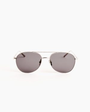 pilot sunglasses in silver grey 1
