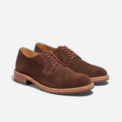 rey everyday derby lug umber brown suede 1