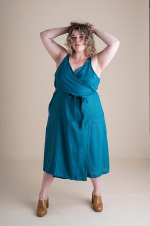 rove dress in peacock 1