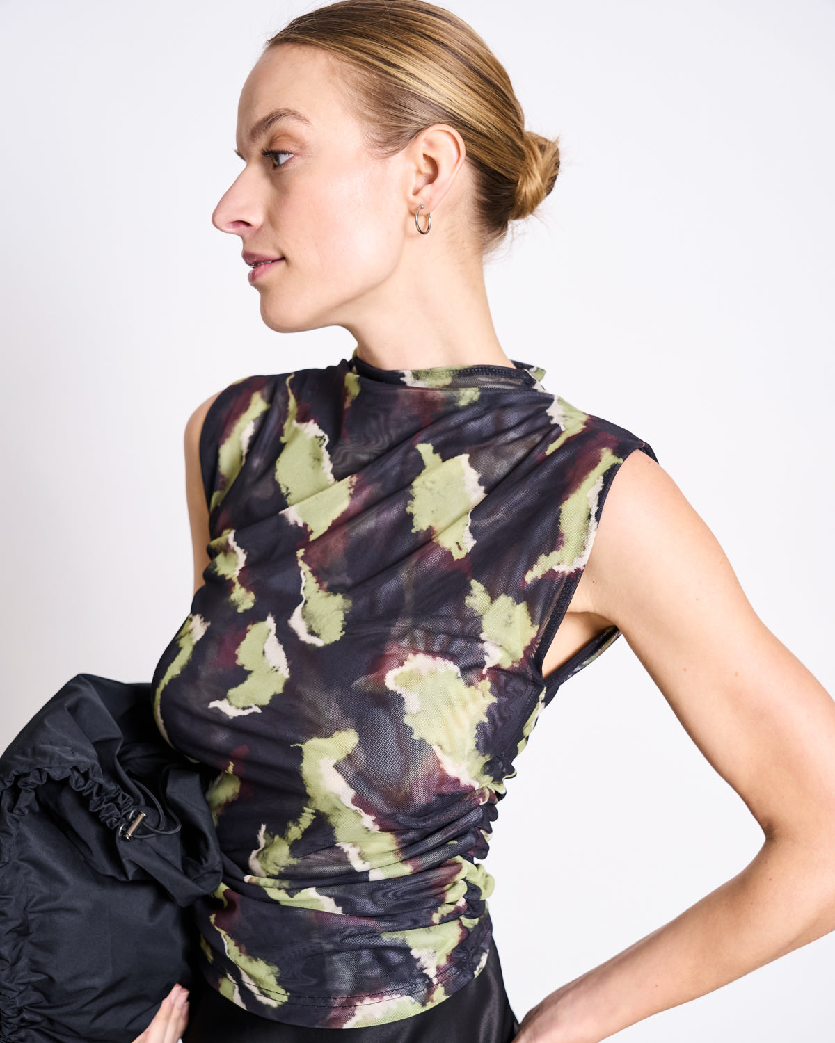 ruffle mesh top laguna mossfire 2