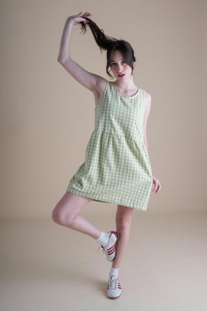 sassafras dress in honeydew 1
