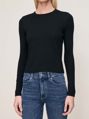 shrunken tee long sleeve black 1