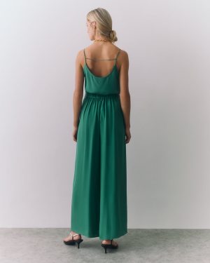 silk pleated pant 1