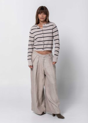 simple striped cardigan 1