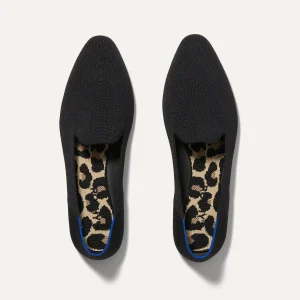 the almond loafer black 1