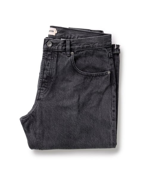 the democratic jean in washed black organic slub selvedge 1