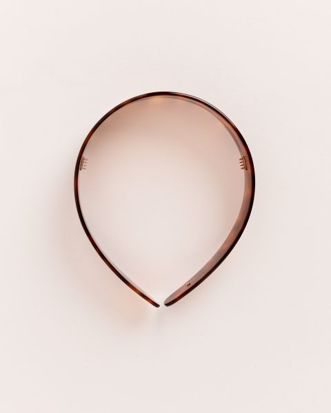 thin bessette headband in tortoise 1