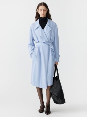 viscose twill relaxed trench 1