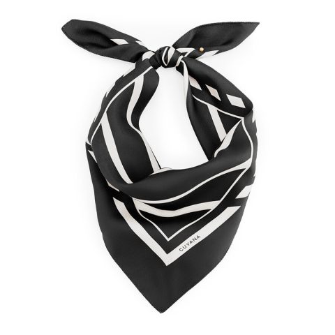 washable silk striped bandana 1