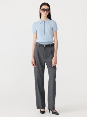 wool cashmere slim fit polo 1