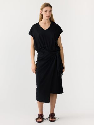 wrap v neck tank dress 1