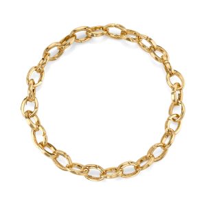 14k gold endless link chain bracelet 1