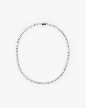3mm sapphire tennis necklace 1
