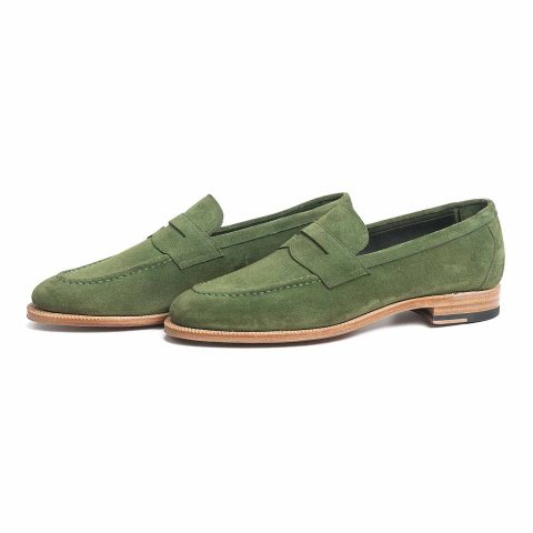 514511 pea green suede e 1