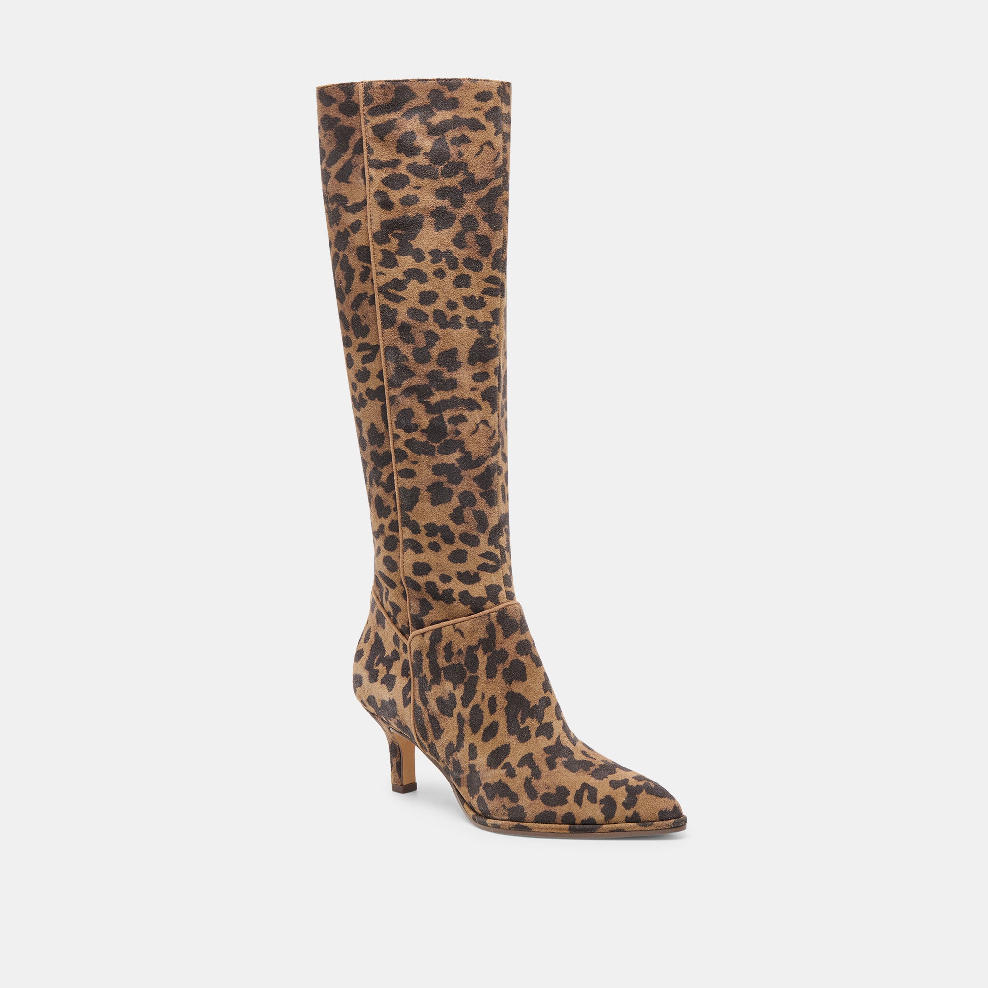 aldy boots brown leopard printed suede 2
