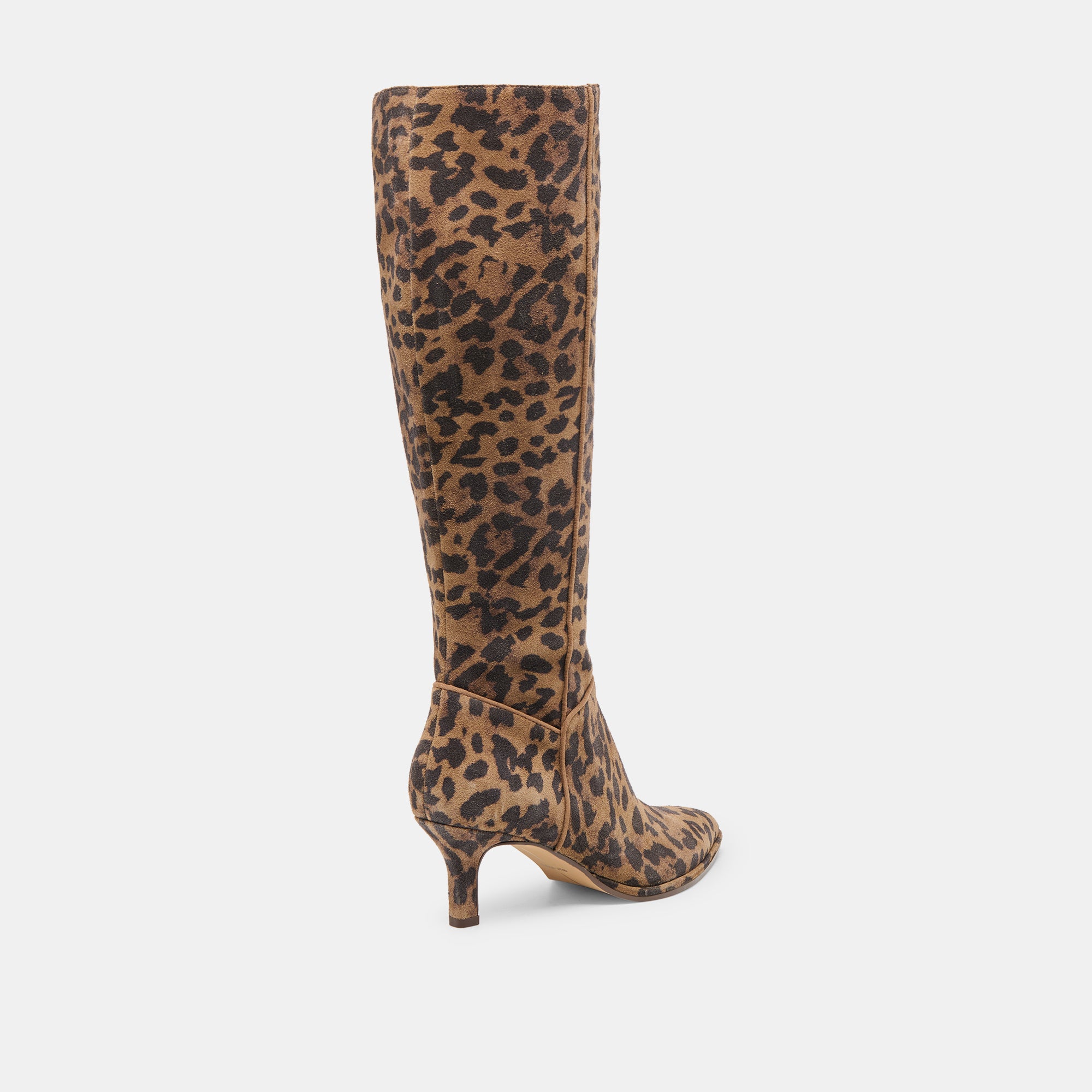 aldy boots brown leopard printed suede 3