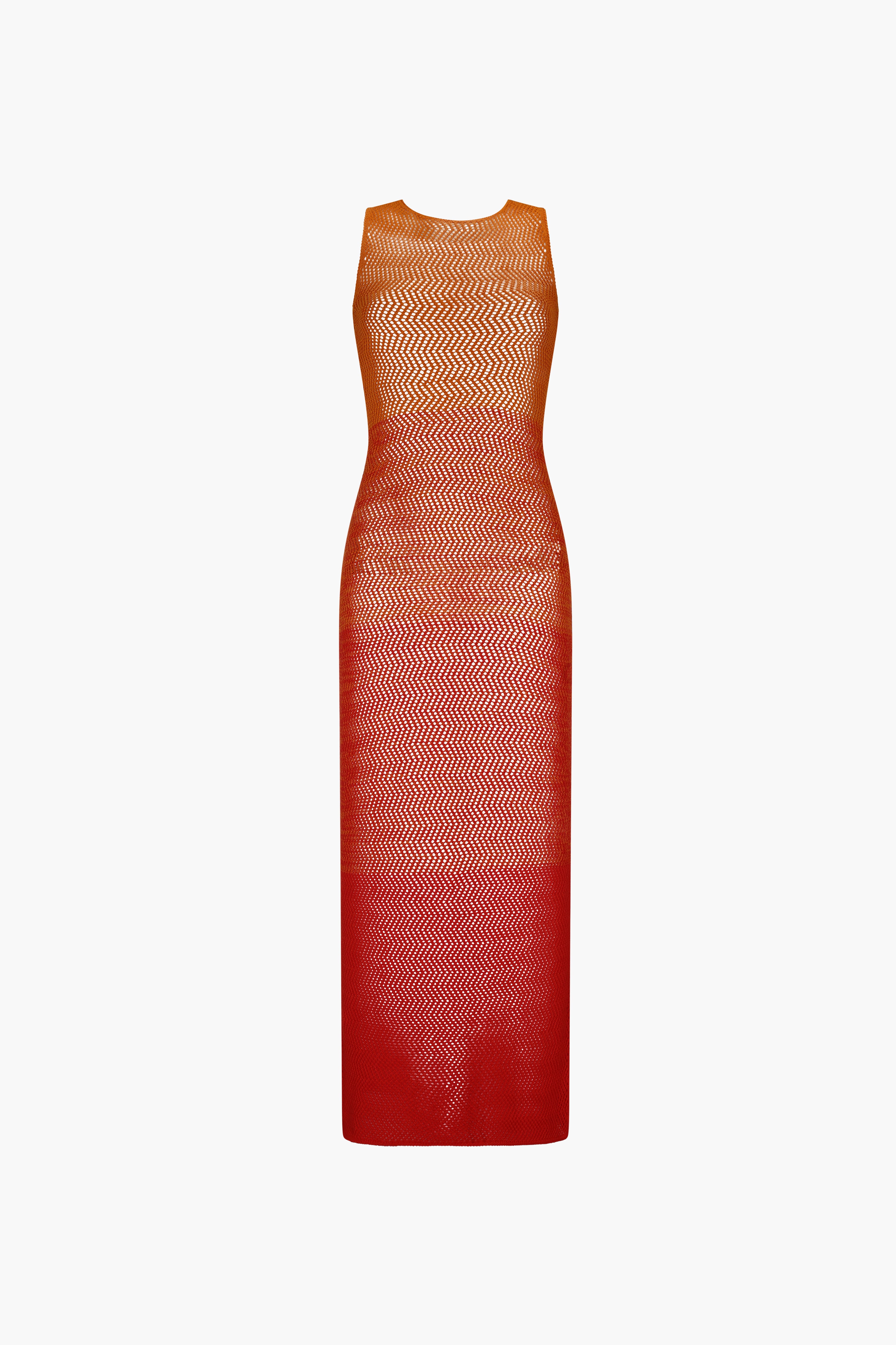 alpamayo sleeveless maxi dress tangerine orange 1