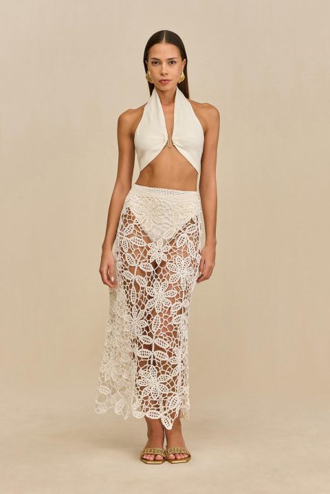 amina crochet skirt white 1
