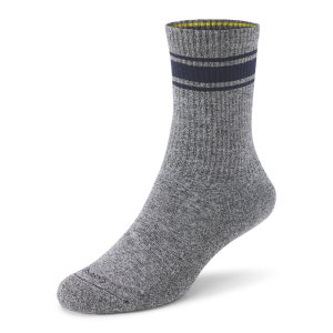 anytime crew sock natural grey heatherdeep navy 1