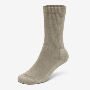 anytime crew sock rugged beige 1