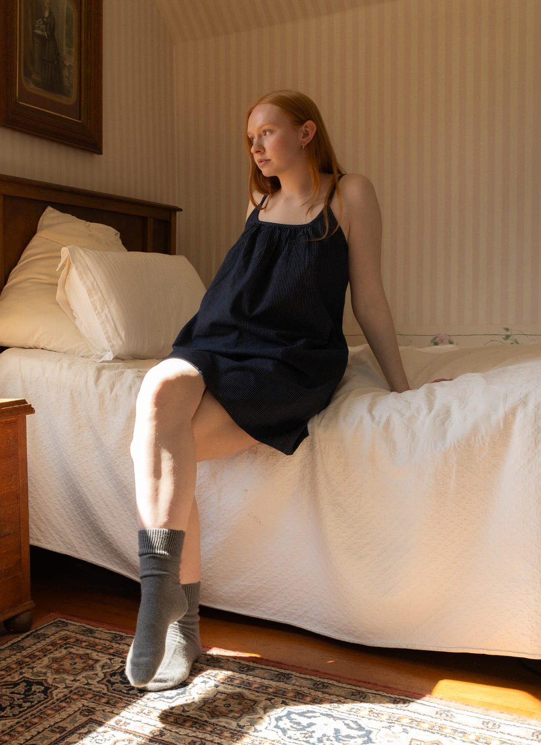 bed socks pewter 1