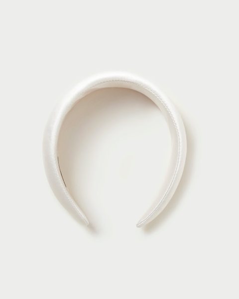 bellamy cream satin headband 1