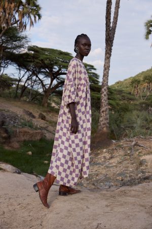 block print lilac maxi 1