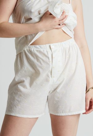 brighton boxer short in daisy embroidery 1