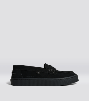 caju loafer all black suede 1