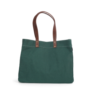 carryall tote waxed hunter green 1